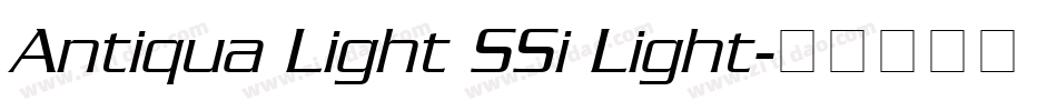 Antiqua Light SSi Light字体转换